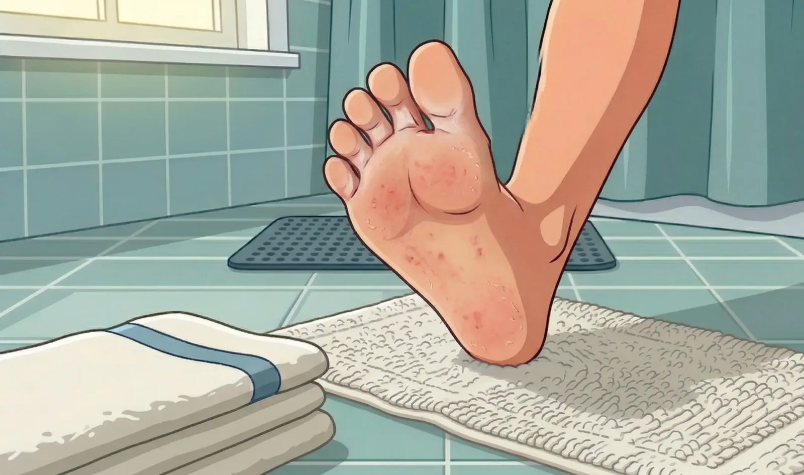 Athletes Foot Treatment illustration