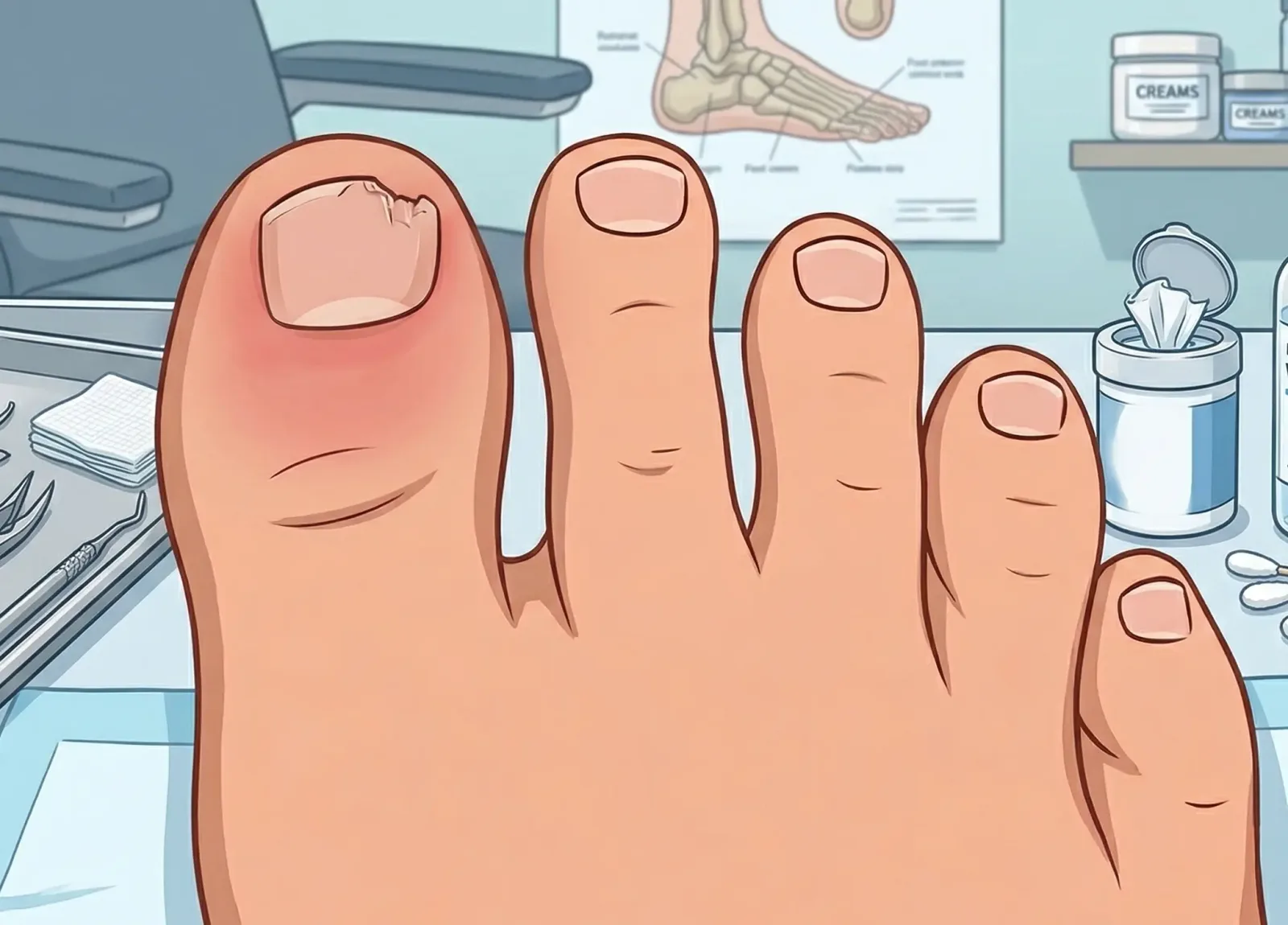 Ingrown Toenail Treatment illustration