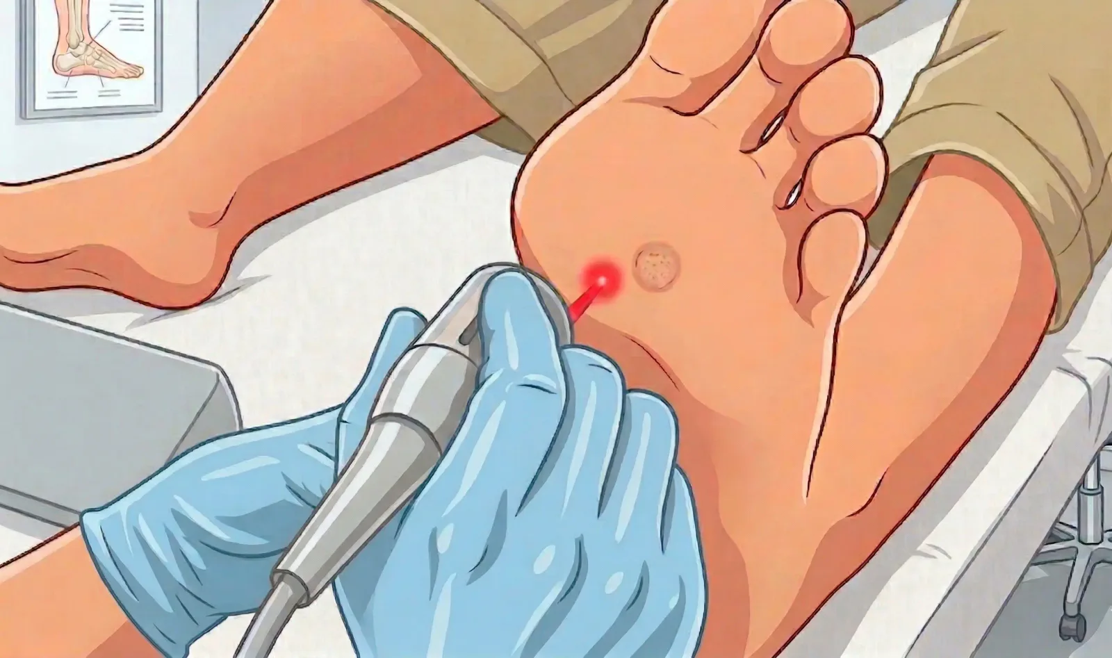 Verruca Treatment illustration